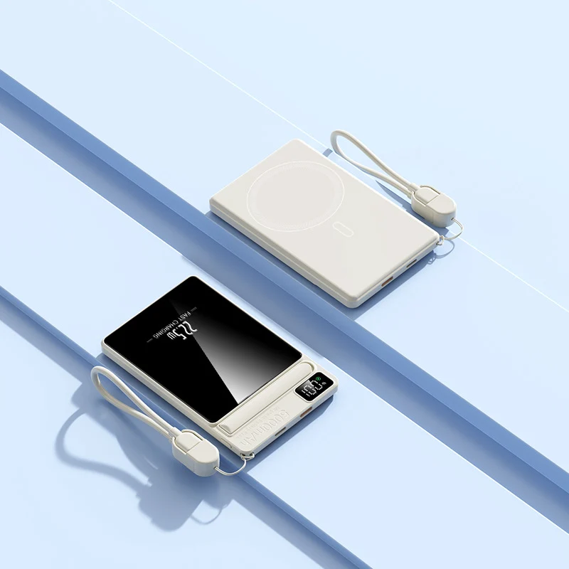 Tragbare Powerbank mit kabelloser Ladefunktion von Skanto