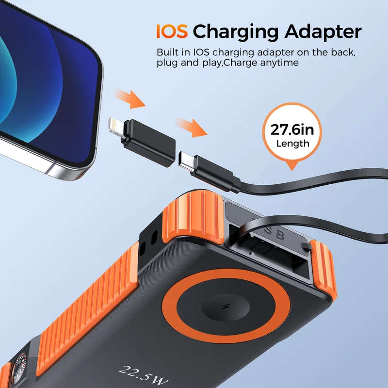 Tragbare Solar-Powerbank Skanto