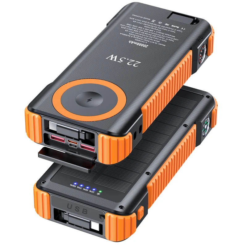 Tragbare Solar-Powerbank Skanto