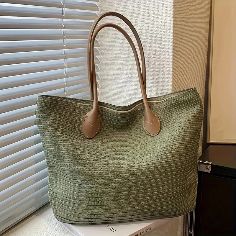 Handtasche aus strukturiertem Naturmaterial Skanto