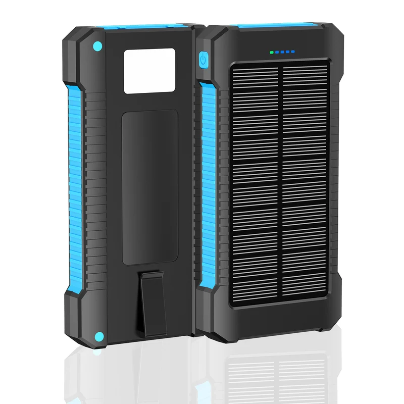 Robuste Solar-Powerbank mit integriertem LED-Licht Skanto