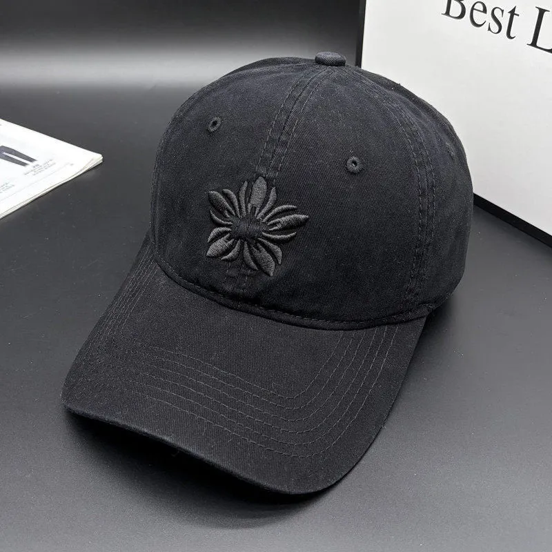 Bestickte verstellbare Baumwollkappe für Damen Skanto