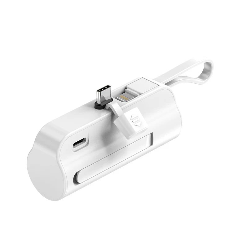 Tragbare Powerbank mit integriertem Kabel Skanto