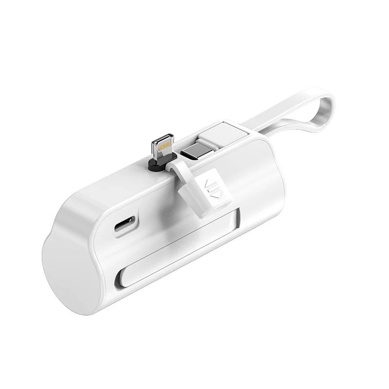 Tragbare Powerbank mit integriertem Kabel Skanto
