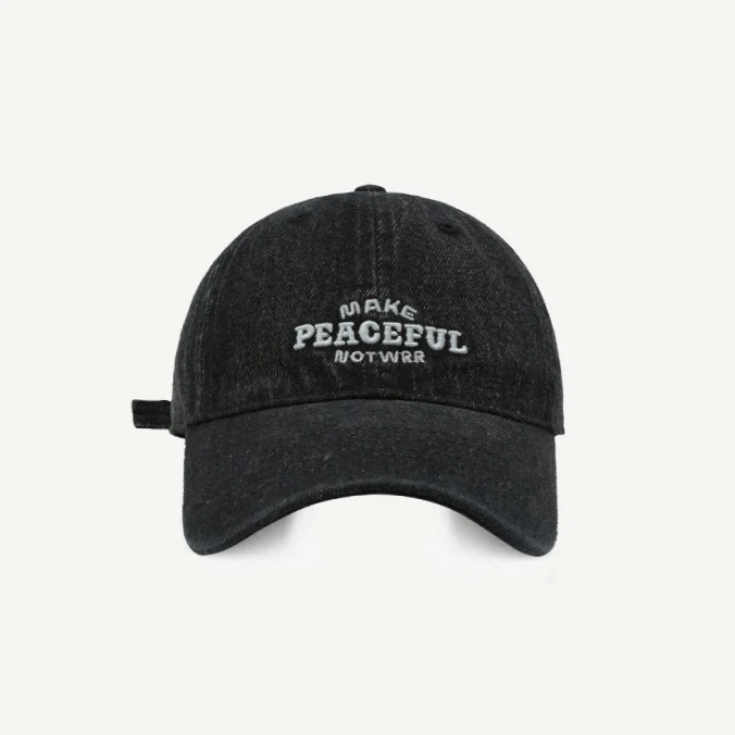 Damen Denim-Cap im Used-Look, bestickt, Skanto