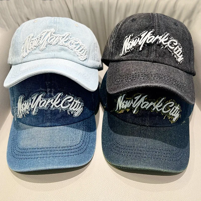 Damen Cap im Used-Look aus Jeans Skanto