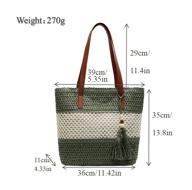 Stylische Makramee-Einkaufstasche Skanto