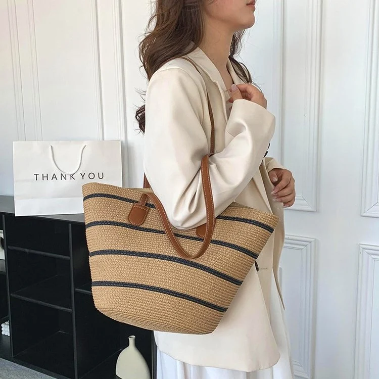 Strandtasche mit elegantem Flechtdesign Skanto