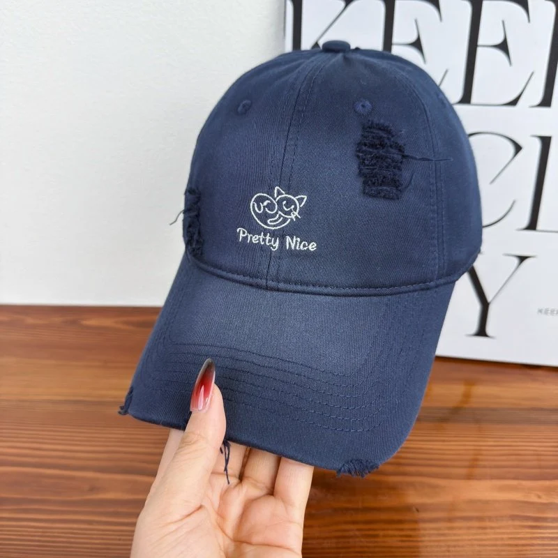 Damen Baseballkappe im Used-Look, lässig bestickt, Skanto