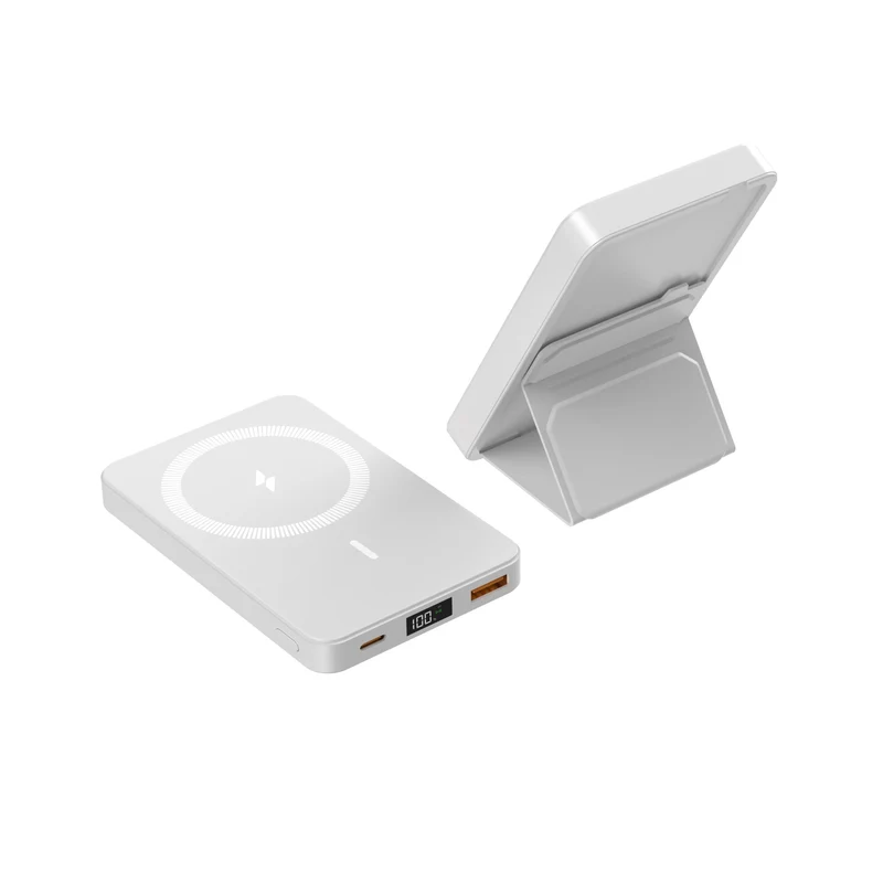 Kabellose Schnelllade-Powerbank mit Digitalanzeige Skanto