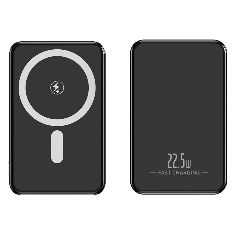 Tragbare kabellose Powerbank mit integrierten USB-Kabeln Skanto