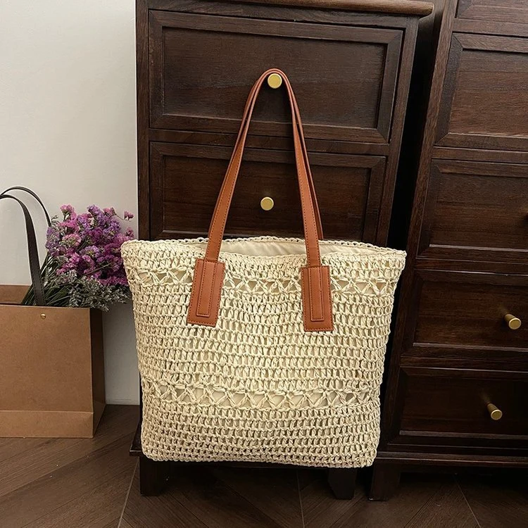Stylische Stroh-Tragetasche Skanto