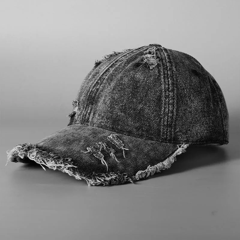 Herren Baseballkappe im Used-Look aus Vintage-Denim Skanto
