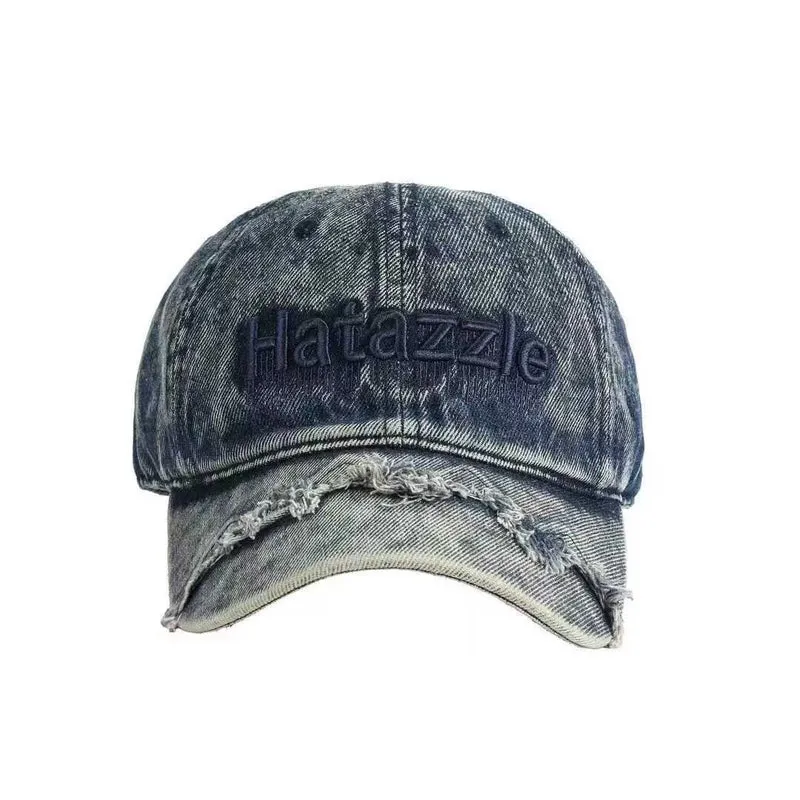 Herren Distressed Denim Baseballkappe Skanto 1784270737