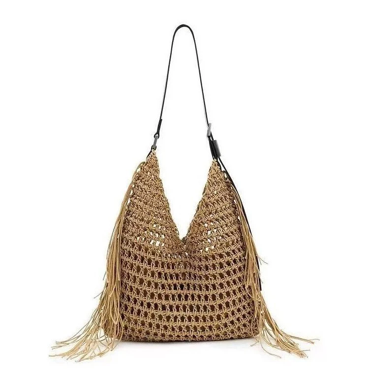 Hochwertige Makramee-Schultertasche Skanto