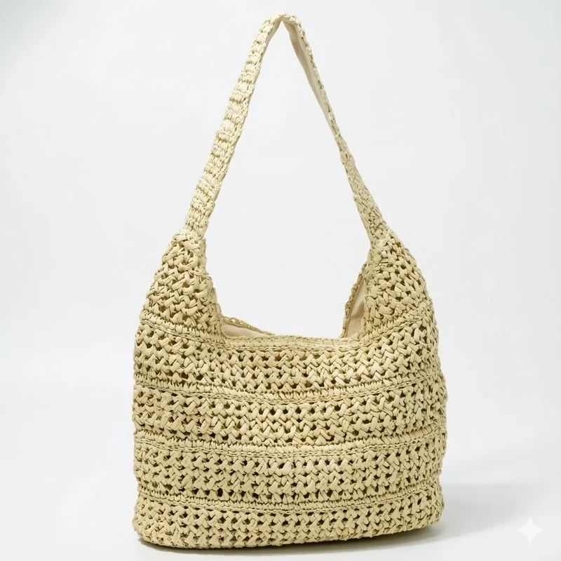 Hobo Bag aus handgeknüpftem Material Skanto