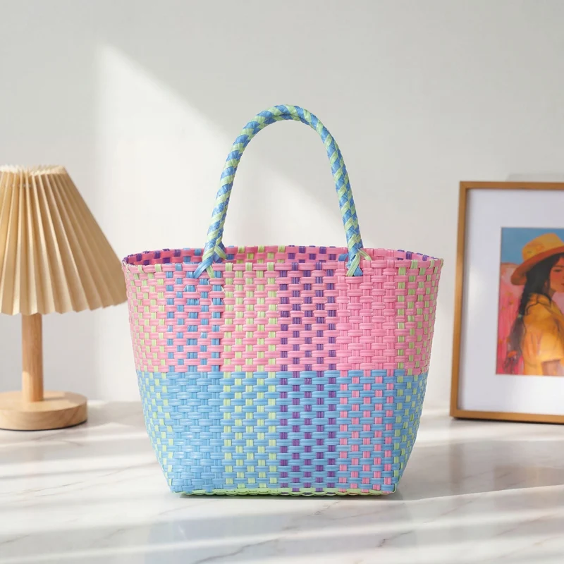 Bunte Einkaufstasche aus recyceltem Material Skanto