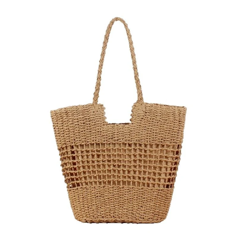 Gestreifte Strohtasche Skanto