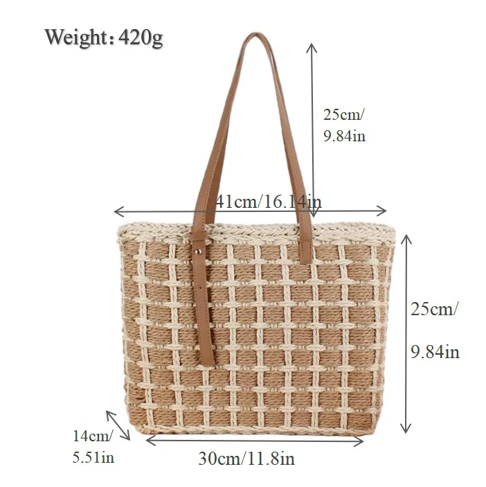 Geräumige Handtasche mit geflochtenem Design Skanto