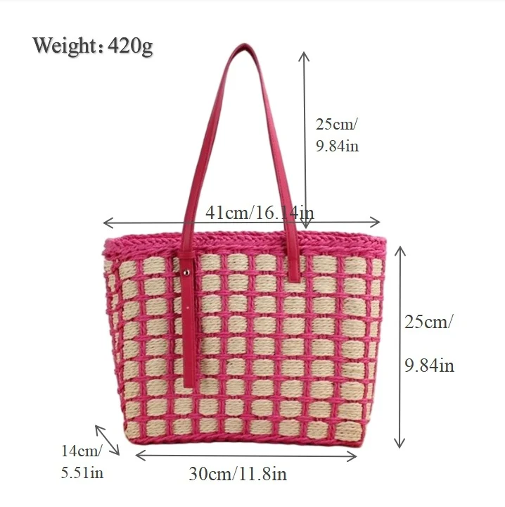 Geräumige Handtasche mit geflochtenem Design Skanto