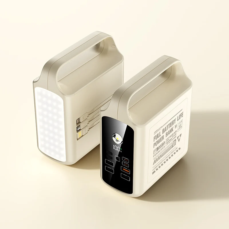 Tragbare Powerbank mit LED-Lichtfunktion Skanto