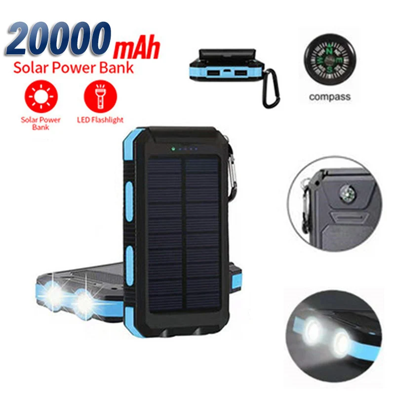 Solar-Powerbank mit hoher Kapazität und stoßfestem Design Skanto