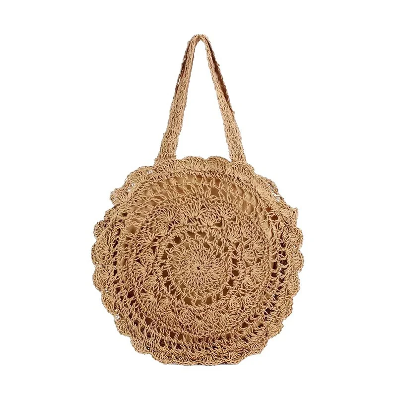 Handgehäkelte Rundtasche im Boho-Design Skanto