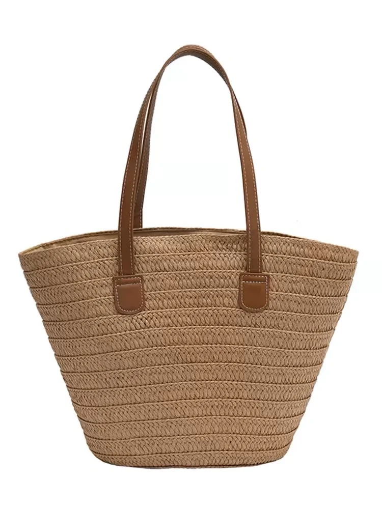 Strandtasche mit hochwertigen Ledergriffen Skanto