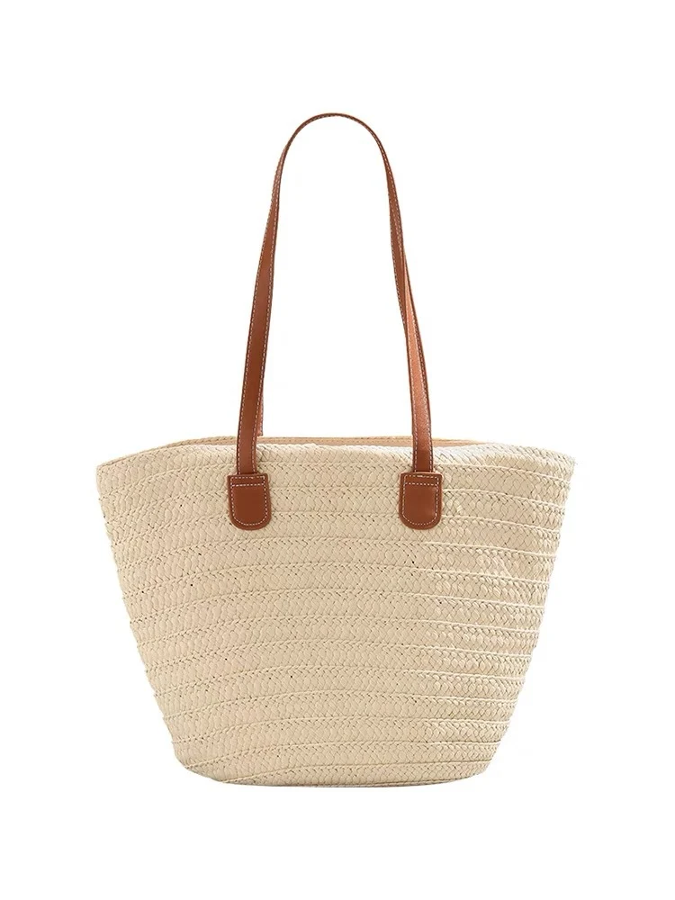 Strandtasche mit hochwertigen Ledergriffen Skanto