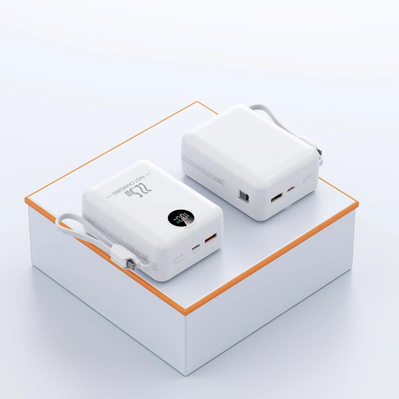 Tragbare Powerbank mit LCD-Bildschirm und multifunktionaler Konnektivität Skanto