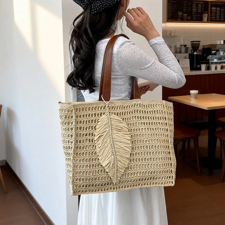 Handgefertigte Strandtasche aus Naturmaterialien Skanto