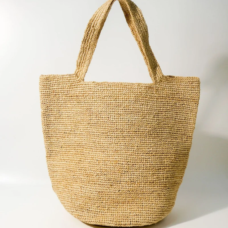 Handgefertigte Strandtasche aus Naturmaterial Skanto