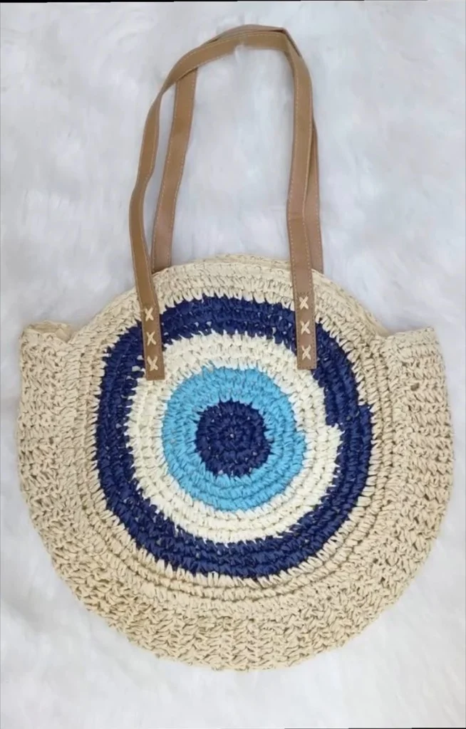 Geflochtene Rundtasche Skanto