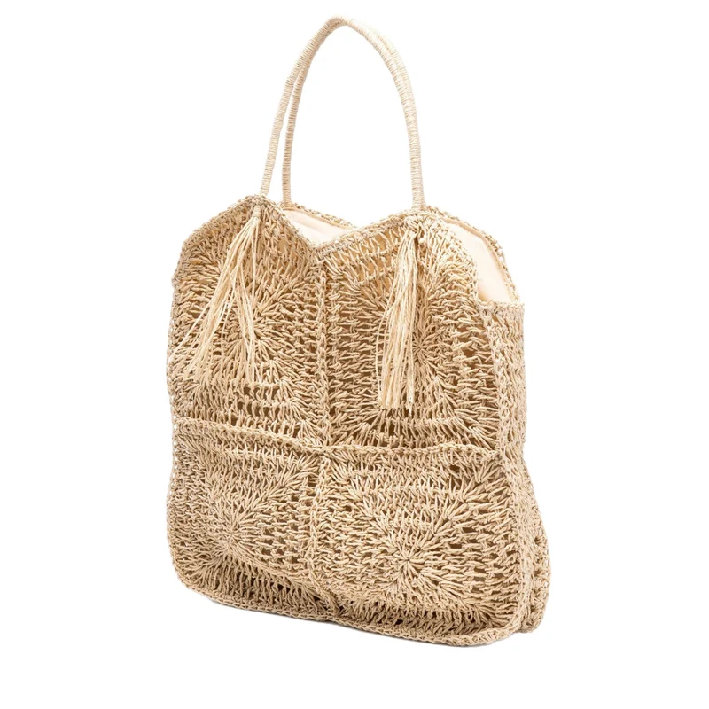 Geflochtene Oversized Strandtasche Skanto