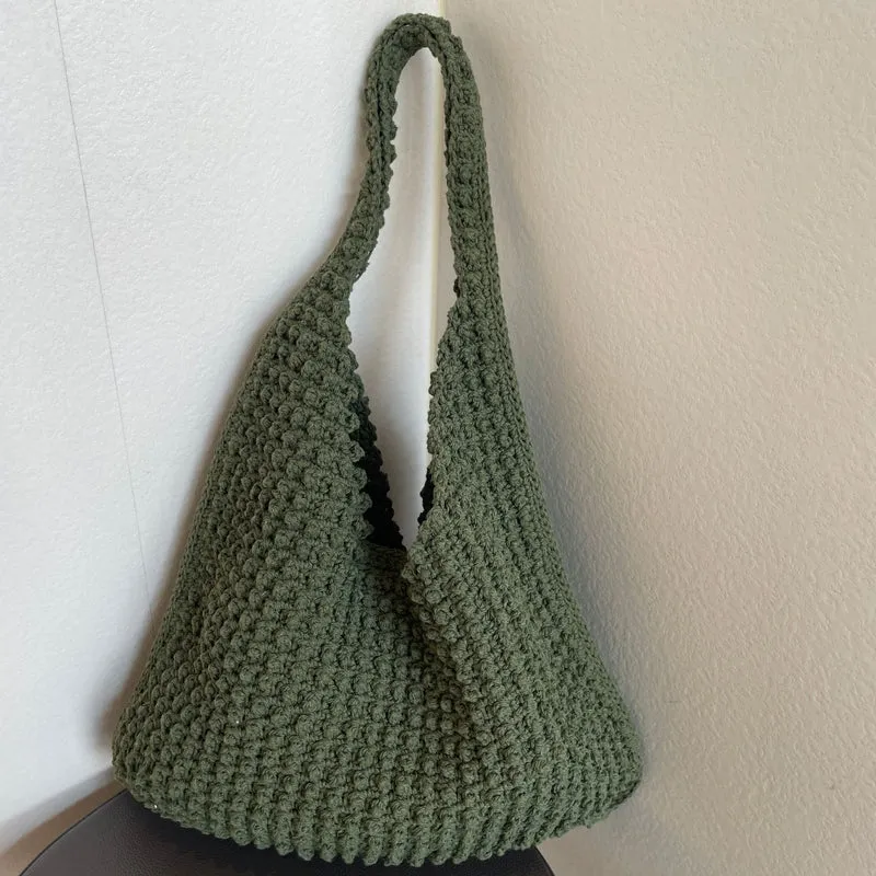 Großer handgemachter Baumwoll-Shopper Skanto
