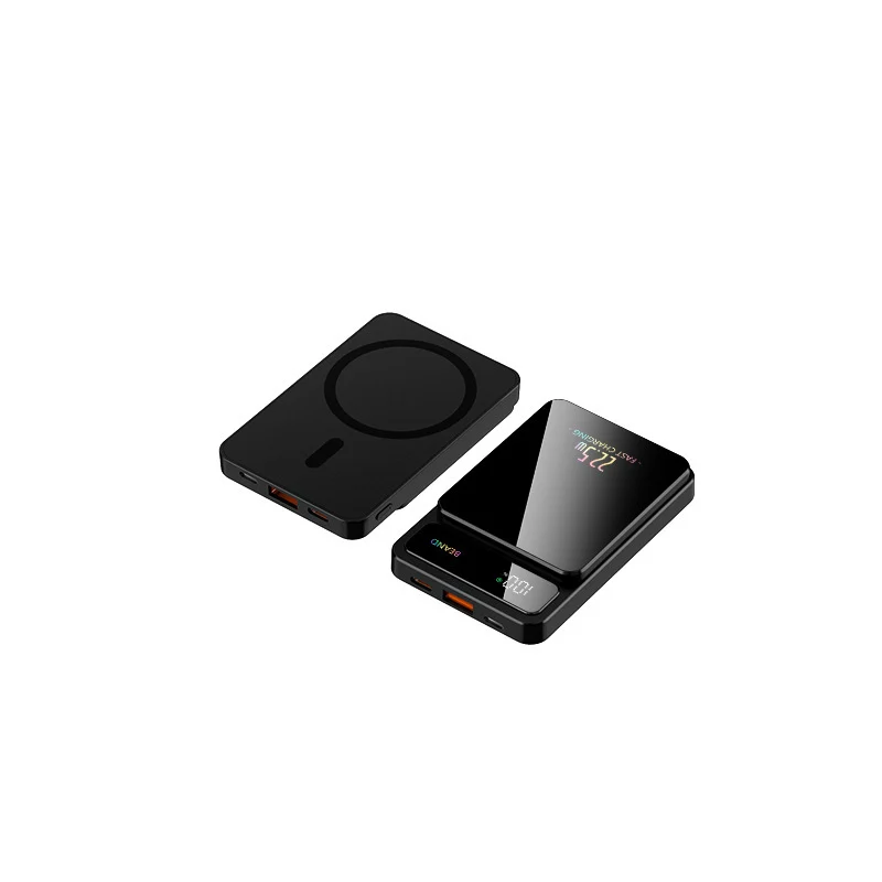 Powerbank mit Wireless Charging Technologie und LCD-Bildschirm Skanto