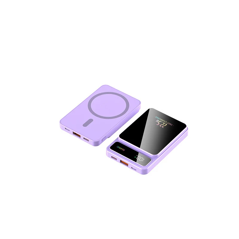 Powerbank mit Wireless Charging Technologie und LCD-Bildschirm Skanto