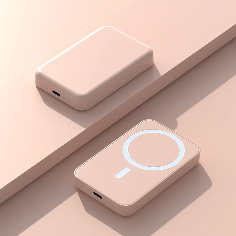 Tragbare Powerbank mit kabelloser Ladetechnologie und innovativer Magnettechnologie Skanto