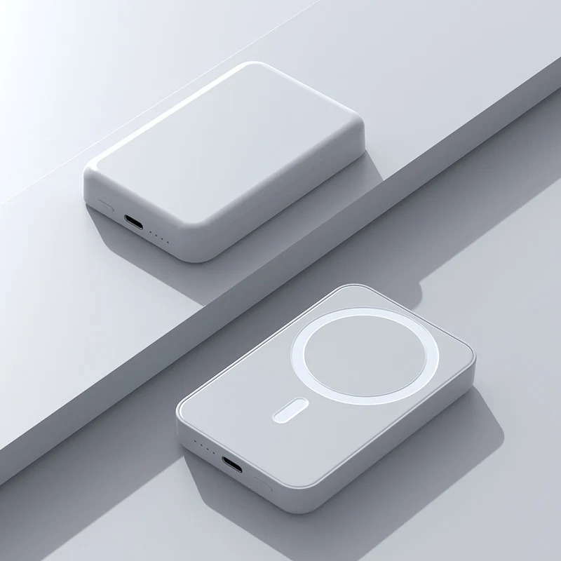 Tragbare Powerbank mit kabelloser Ladetechnologie und innovativer Magnettechnologie Skanto