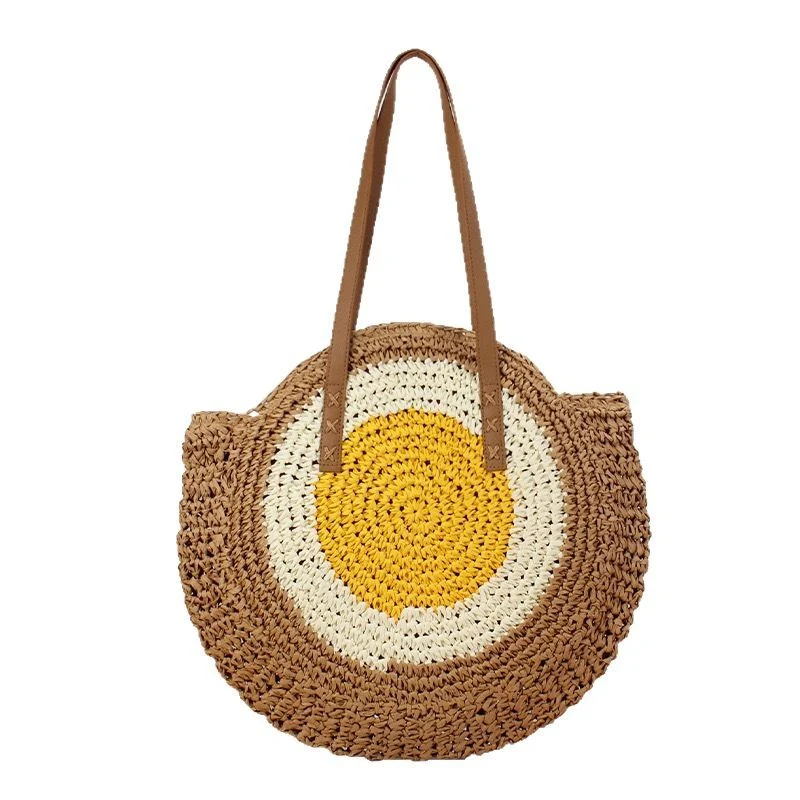 Runde Strohtasche Skanto