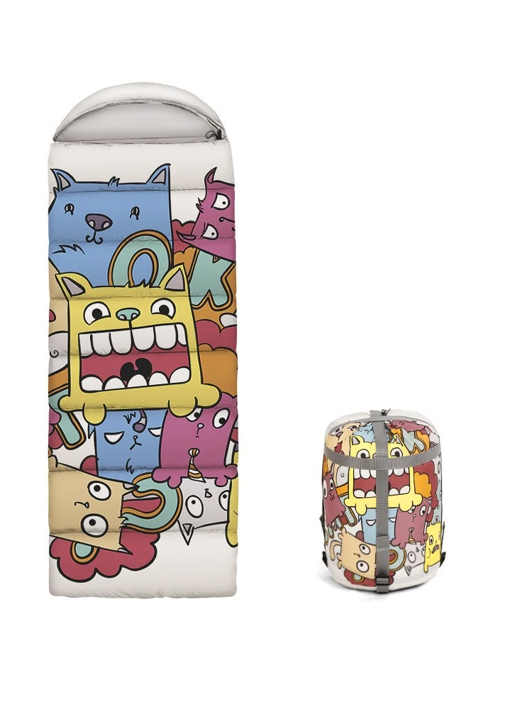 Hochwertiger und warmer Schlafsack mit Kissen Skanto