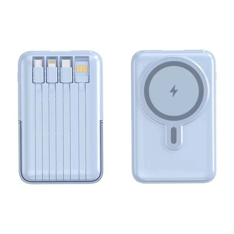 Powerbank mit integriertem Ladekabel und magnetischer Ladefunktion Skanto