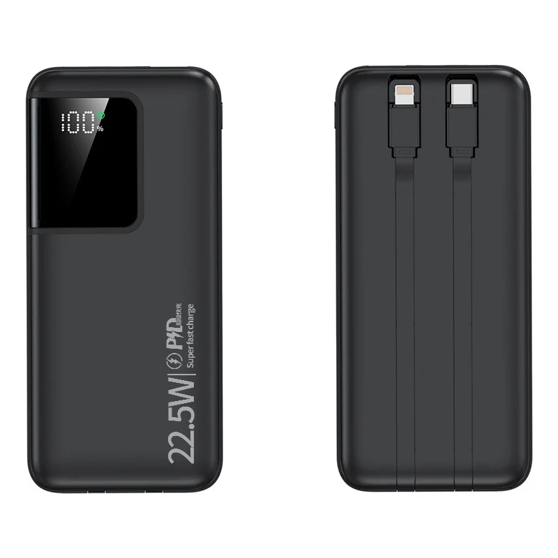 Powerbank mit zwei Schnellladeanschlüssen und digitaler Kapazitätsanzeige Skanto
