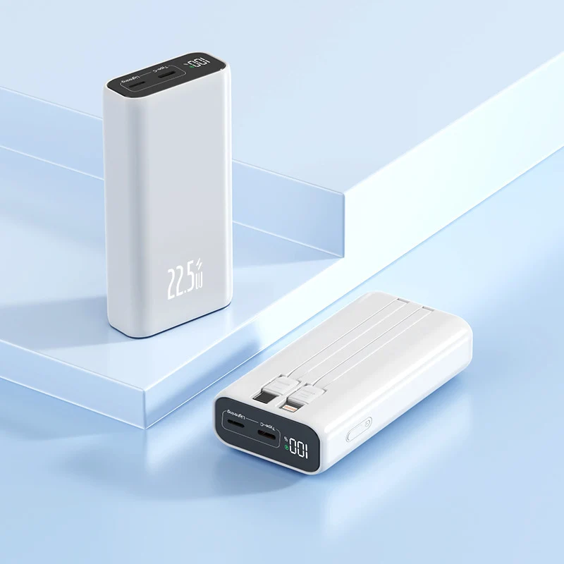 Powerbank mit digitaler Leistungsanzeige und Schnellladefunktion Skanto