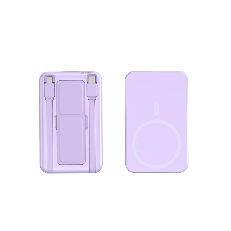 Tragbare Powerbank mit integriertem Qi-Laden und digitaler Kapazitätsanzeige Skanto