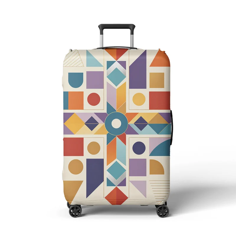 Damen Kofferhülle mit modernem Grafikdesign Skanto