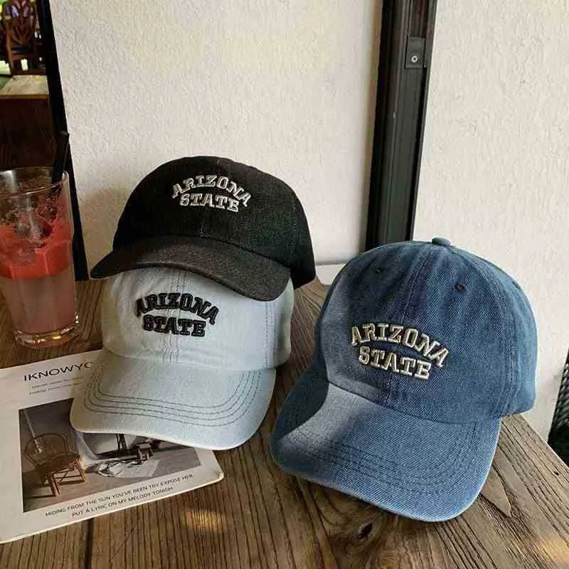 Unisex Denim-Cap mit Stickerei im Vintage-Stil Skanto