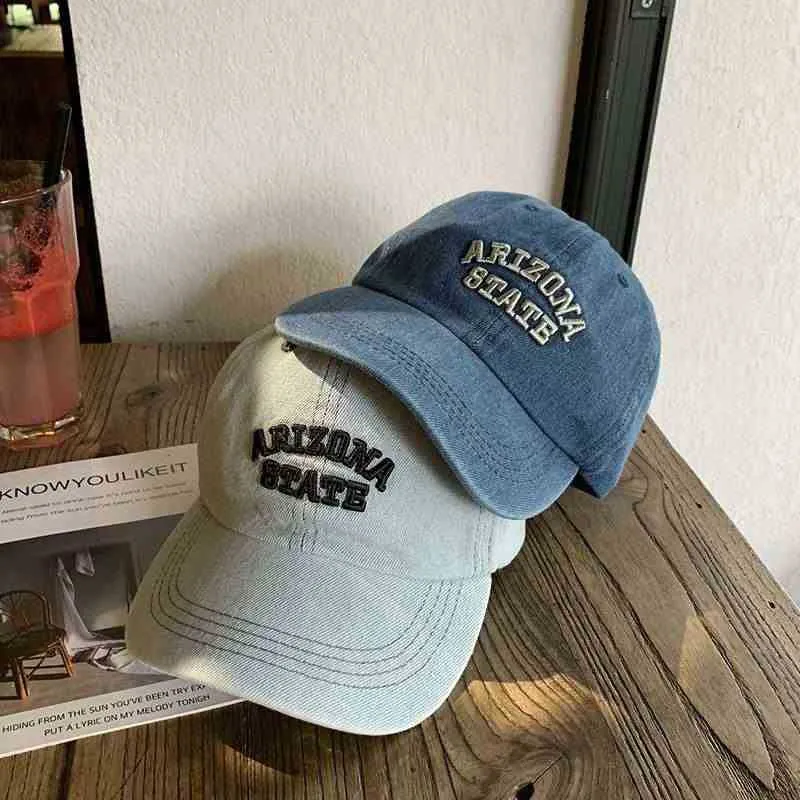 Unisex Denim-Cap mit Stickerei im Vintage-Stil Skanto