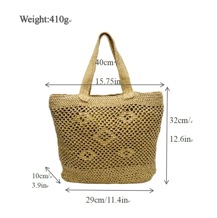 Eleganter Makramee-Shopper Skanto