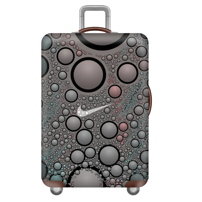 Unisex großer Hartschalenkoffer mit robustem Trolleygriff und elastischem Design-Schutzüberzug im Superhelden-Design Skanto